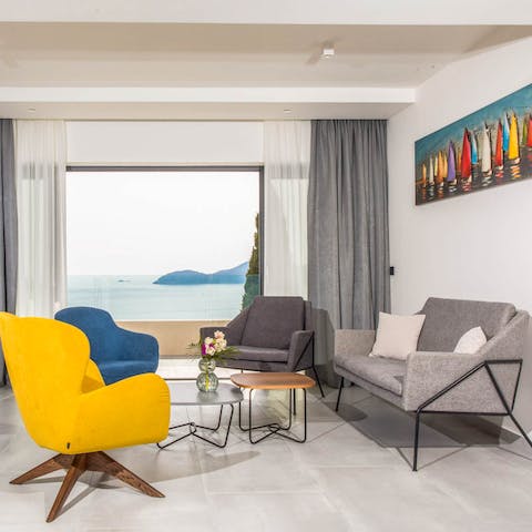 Keep the peace in the upstairs sitting room and enjoy stunning sea views