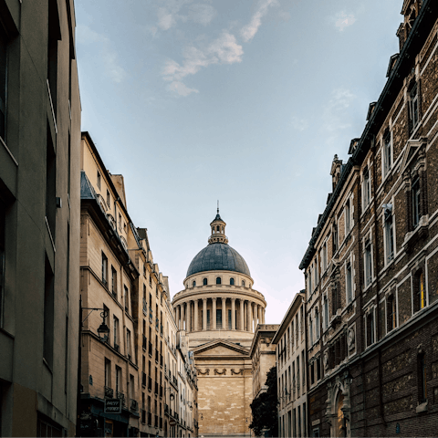 Hop on the nearby metro and pay a visit to the historic Panthéon