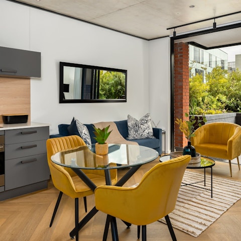 Savour some malva pudding at the dining table