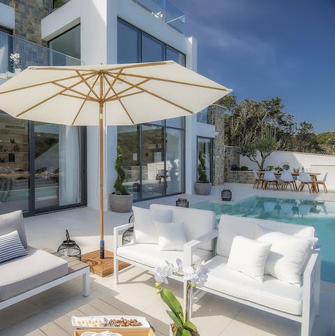Enjoy an afternoon drink on the terrace