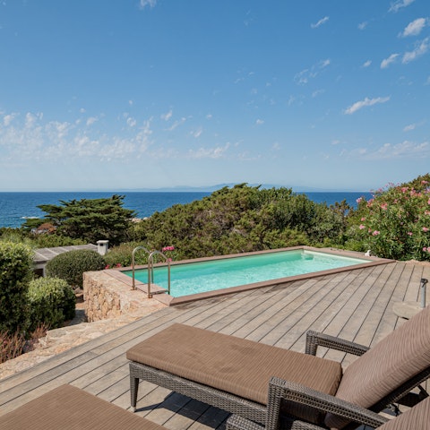 Cool off from the Sardinia sun in the private pool