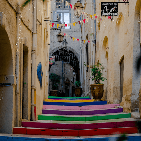 Explore the colourful and vibrant streets of Montpellier, a city steeped in history