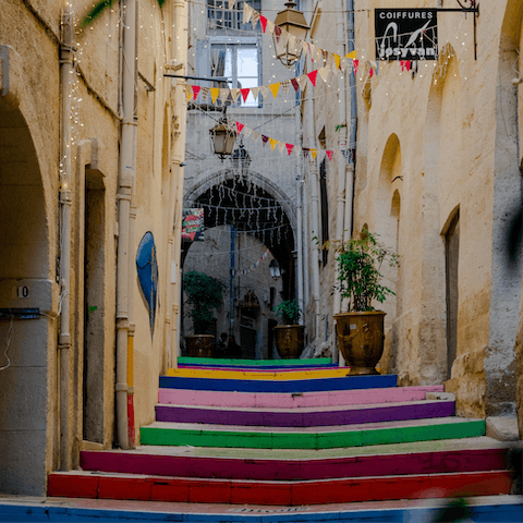 Explore the colourful and vibrant streets of Montpellier, a city steeped in history