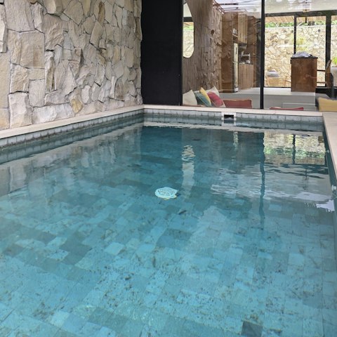 Cool off from the heat with a dip in the private pool