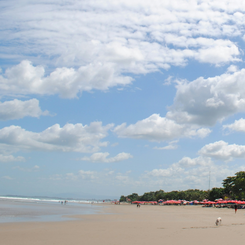Walk to Seminyak's cafés, restaurants, and beach in minutes