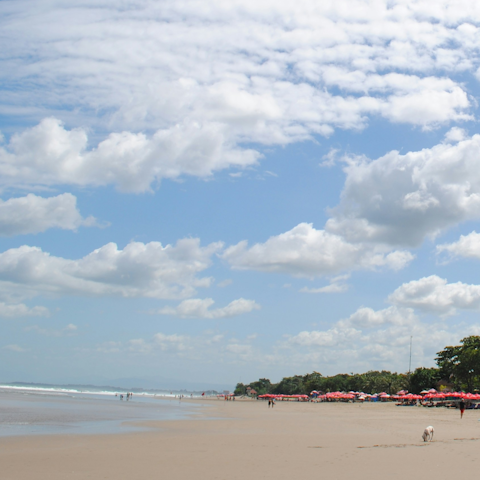 Walk to Seminyak's cafés, restaurants, and beach in minutes