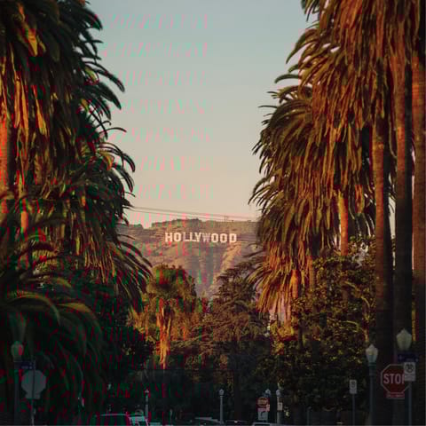 Drive less than fifteen minutes to central Hollywood