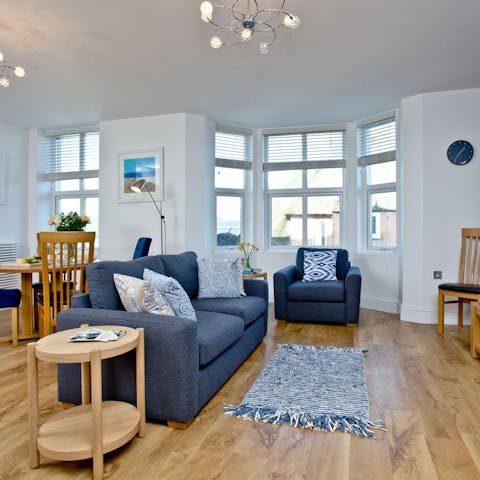 Spend cosy evenings relaxing on the sofa after a day of exploring