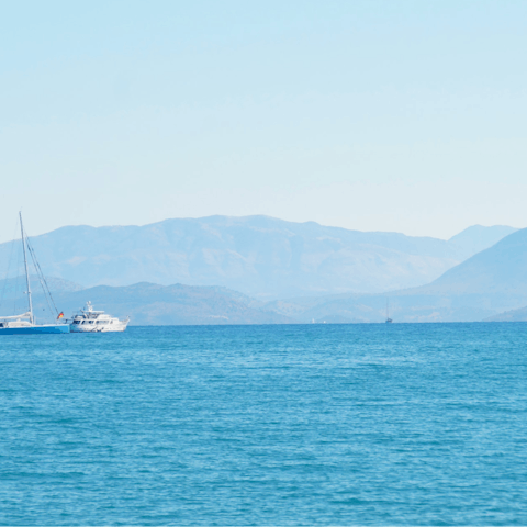 Lie back and soak up the golden Greek sunshine on Pipitos Beach