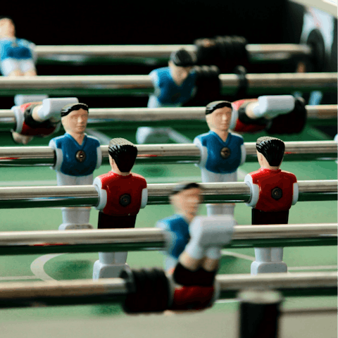 Challenge your loved ones to a game of table football