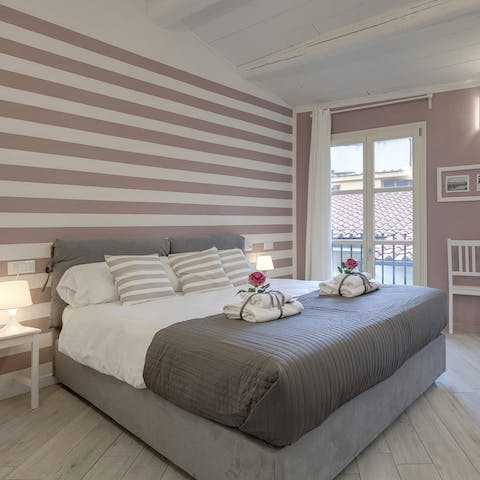 Have a restful night's sleep in the luxurious bedroom