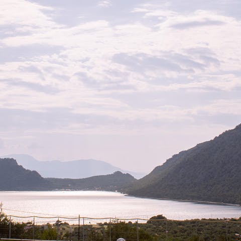 Take a ten-minute stroll to Lake Vouliagmeni