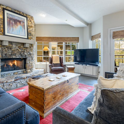 Snuggle up for a cosy night of movies by the fire