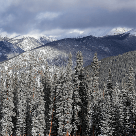 Enjoy the glorious mountain vistas of Telluride, with great skiing opportunities at your doorstep