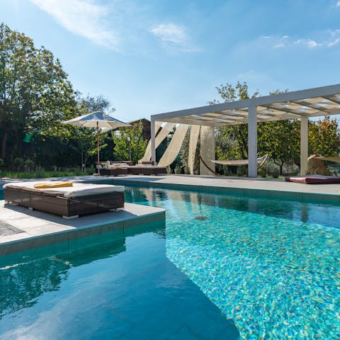 Cool off with a dip in the pool