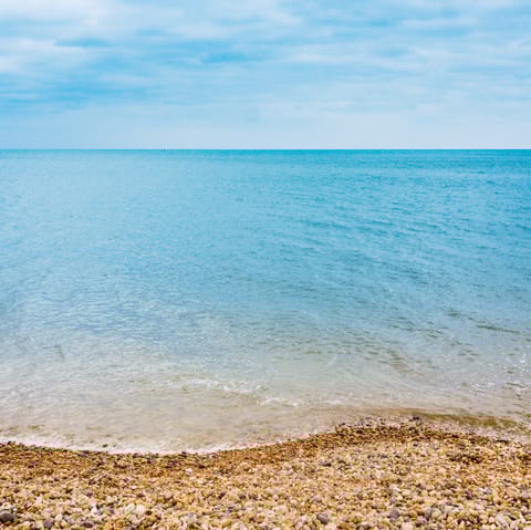 Feel the sea wash over your feet at Blackpool Sands, a short drive away