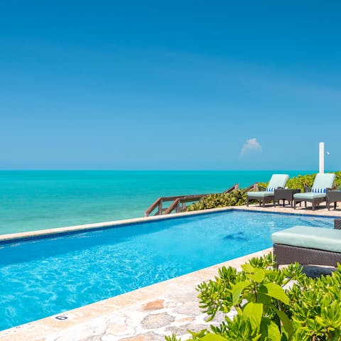 Start your mornings with a gentle swim in the private pool