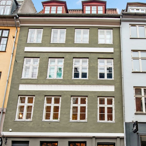 Admire the apartment's historic facade