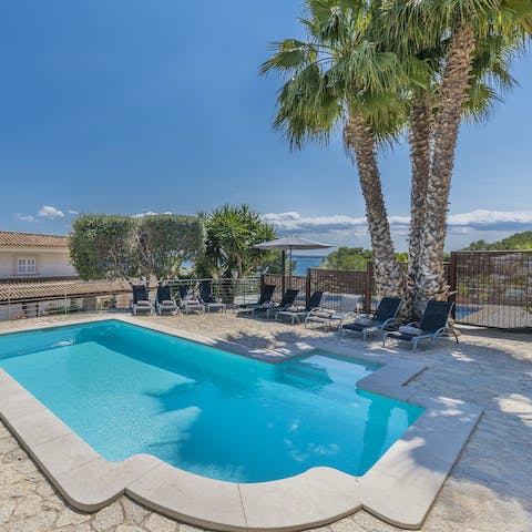 Savour long swims in the pool or make your way down to the beach
