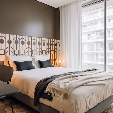 Get a good night's rest in the plush bedrooms
