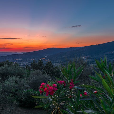 Watch the sunset from the viewing point