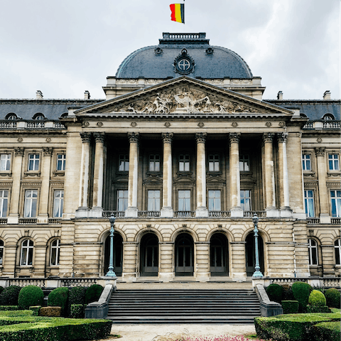 Visit the Royal Palace of Brussels, under a fifteen-minute walk away
