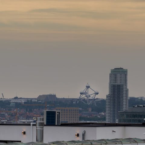 Take in the views across Brussels