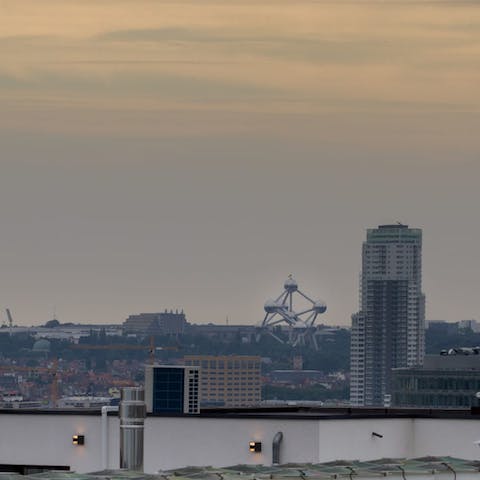 Take in the views across Brussels