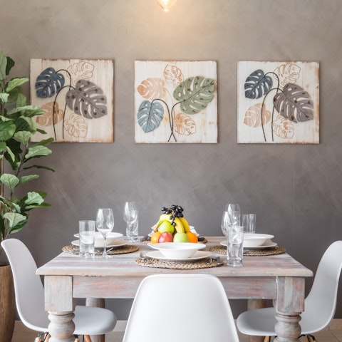 Serve up some local culinary delights at the dining area