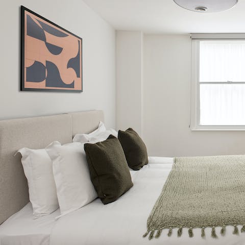 Get a good night's sleep in super comfortable double beds