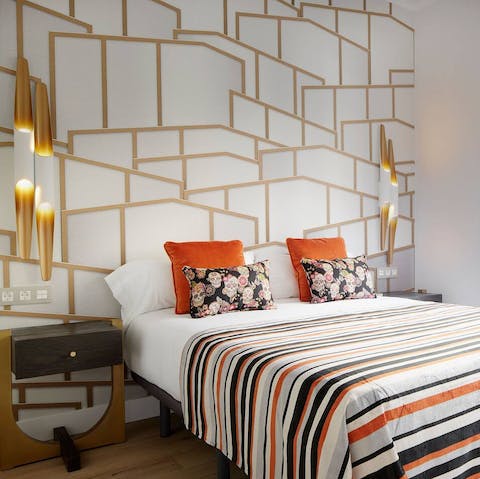 Fall asleep surrounded by the unique, eclectic design