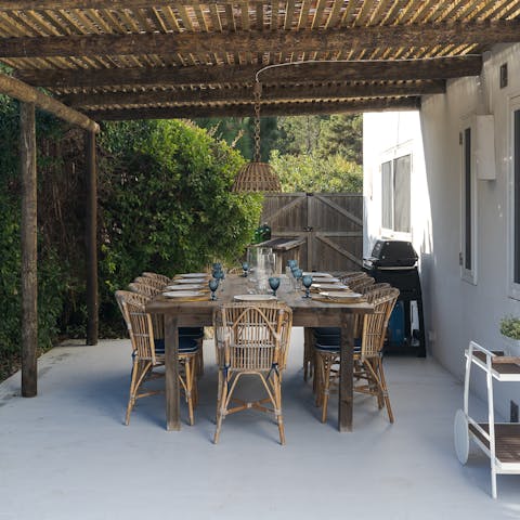 Savour the simple magic of dining alfresco on the terrace