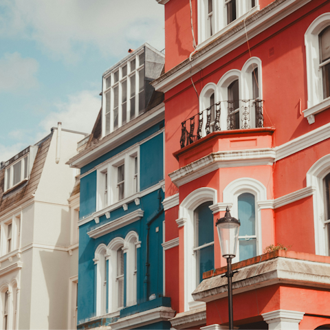 Feel inspired while exploring the vibrant streets of Notting Hill