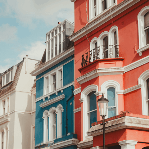 Feel inspired while exploring the vibrant streets of Notting Hill