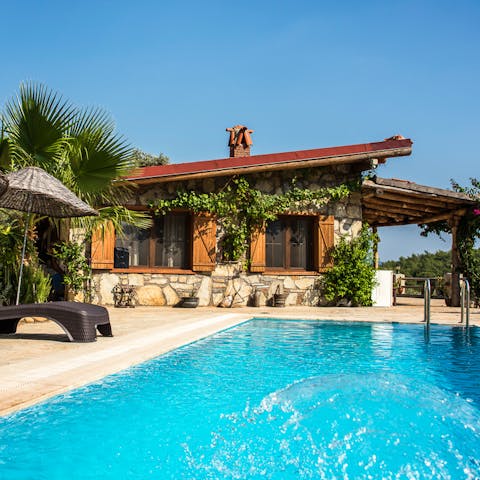 Take a dip in the swimming pool