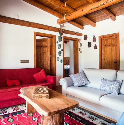 Relax in the cosy living room