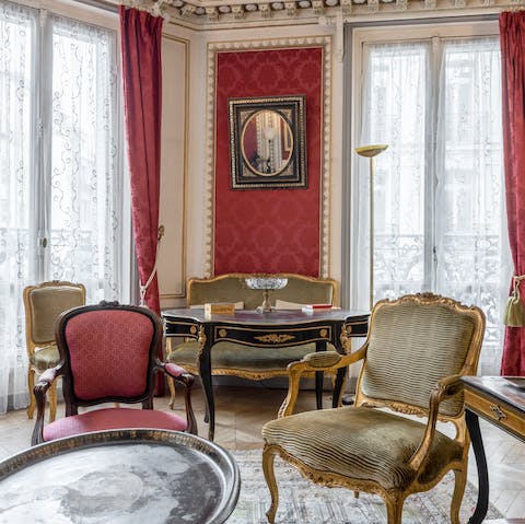 Relax in regal elegance