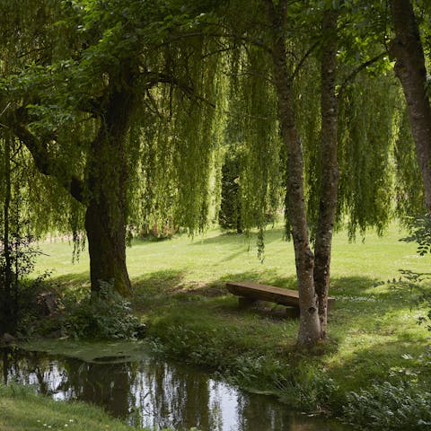 Unwind in the scenic surroundings of the garden