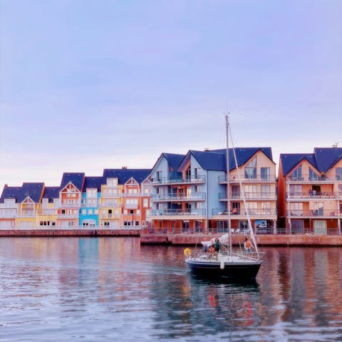 Take a day trip to pretty Deauville on the coast