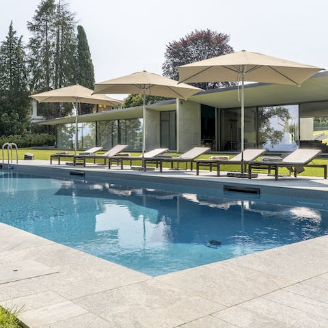 Start your day with a swim and let the sun dry you off