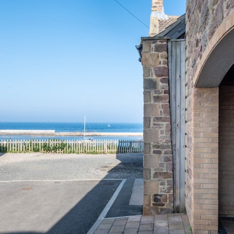 Step outside and spot the beach right from your front door