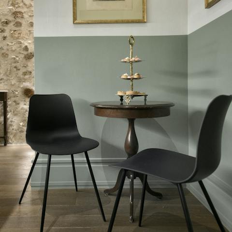 Enjoy some loukoumades at the dining table