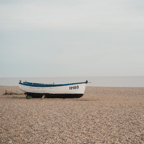 Spend the day at the beach – it’s just at the bottom of the garden