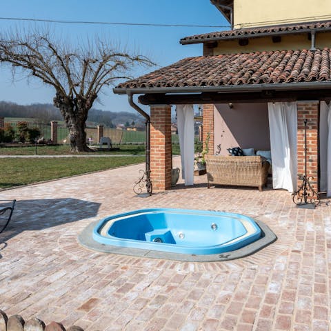 Hop in the hot tub and look up into the starry sky