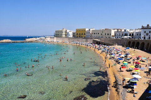 Discover Gallipoli's stunning Ionian coastline with turquoise, crystal-clear waters