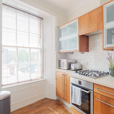 Watch the world go by out of big sash windows