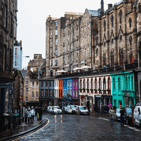 Stay in the heart of the Old Town, next to Victoria Street