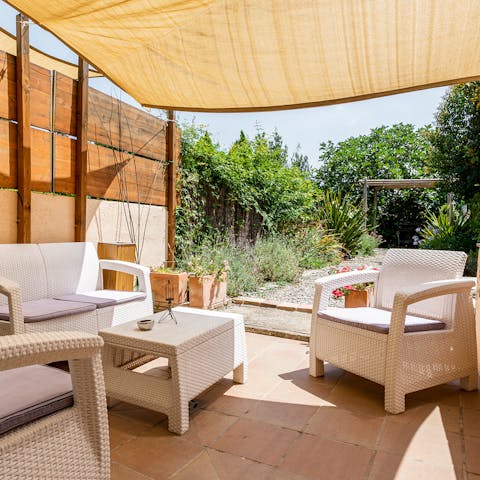 Spend the evenings out on the patio as you watch the sunset