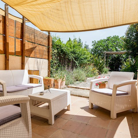 Spend the evenings out on the patio as you watch the sunset