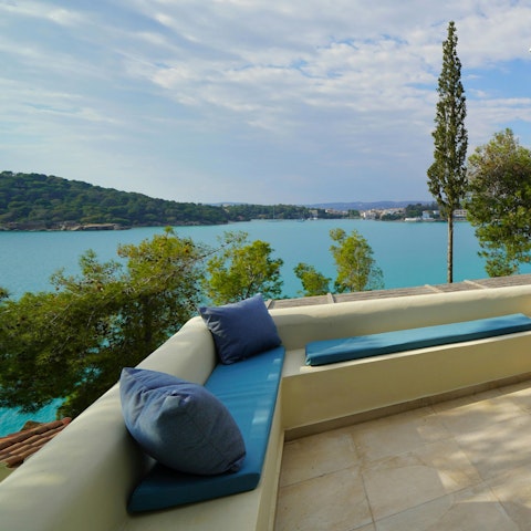 Relax on the terrace with its stunning sea backdrop